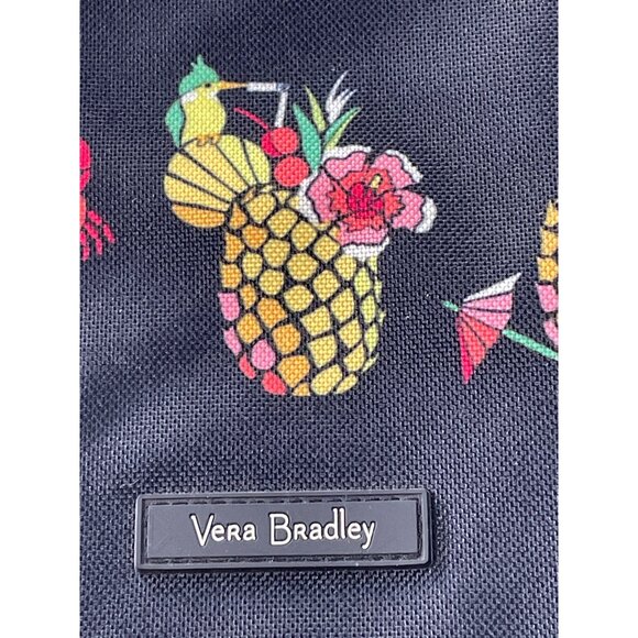 Vera Bradley Pineapple Print Wristlet Clutch Sips Gettin Real Toucan Party Navy - Picture 4 of 6